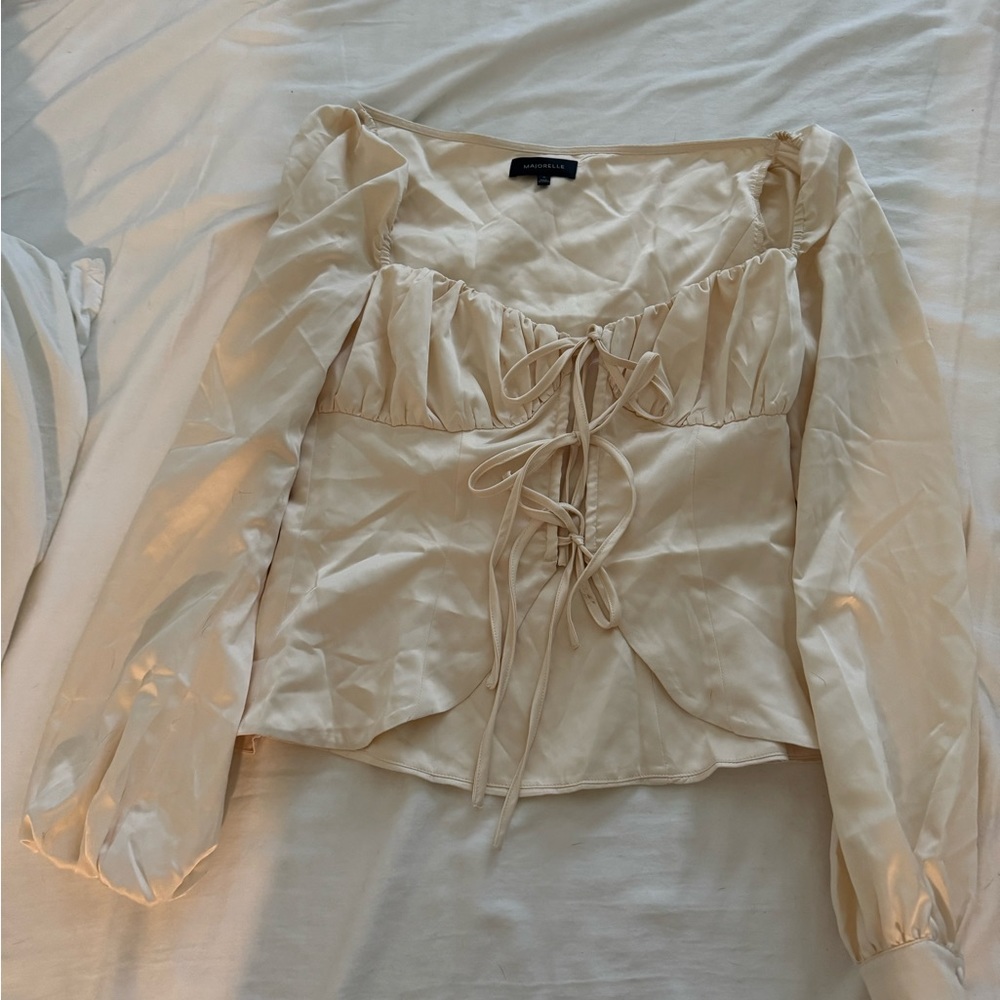 Revolve Satin Top - image 1